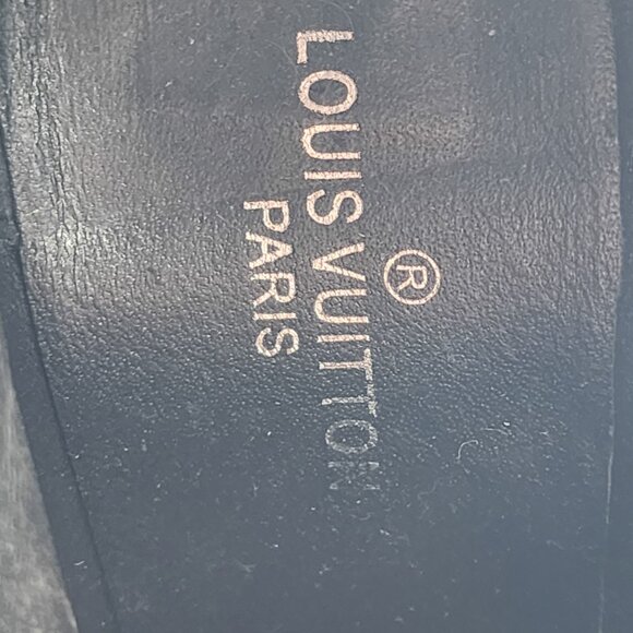 Monogram Lace up Boots Black x Brown - Picture 11 of 12